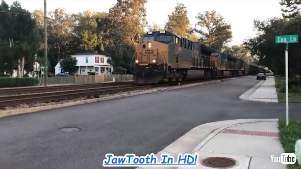 海外 YouTube アメリカ 貨物列車 ディーゼル機関車 アムトラック オートトレイン