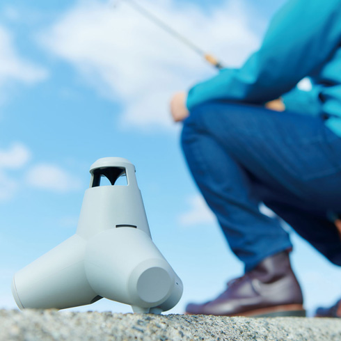 釣りをしながらの「TETRAPOD SPEAKER」