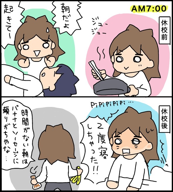 休校ビフォーアフター