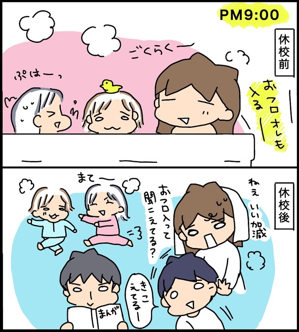休校ビフォーアフター