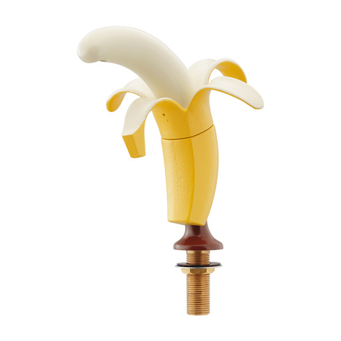 バナナの形をした蛇口