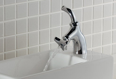 ノケゾリーナから水が出る様子