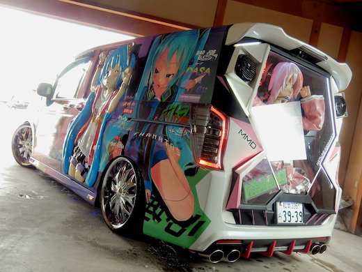 初音ミク 痛車 立体造形 フィギュア