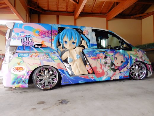 初音ミク 痛車 立体造形 フィギュア