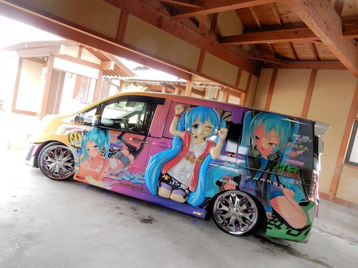 初音ミク 痛車 立体造形 フィギュア