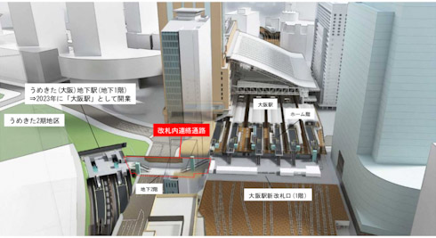 JR 西日本 梅田 ダンジョン 大阪 はるか 関西空港 うめきた 新駅