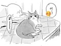 猫「飼い主、なでてにゃ？（ゴロン）」がかわいすぎる漫画　「これは確信犯」「仕事中断しちゃう」の声