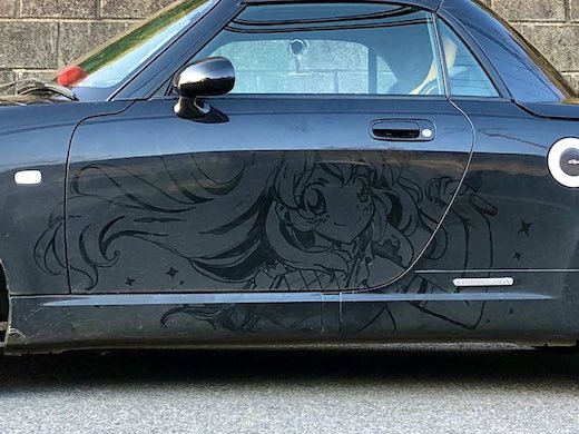 アイカツ！ 星宮いちご 痛車 指で描いた