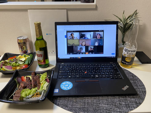 グリーの「オンライン飲み会」