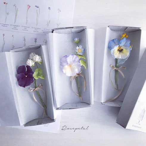 シュガーペースト 芍薬 シュガークラフト お菓子 ケーキ ROSEPETAL 星野 彰子