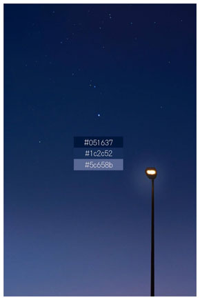 カラーコードの空