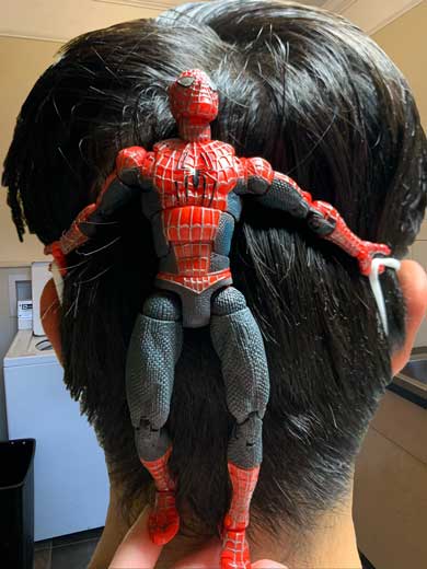 マスク ストッパー スパイダーマン 跡部様 フィギュア 活用 ネタ
