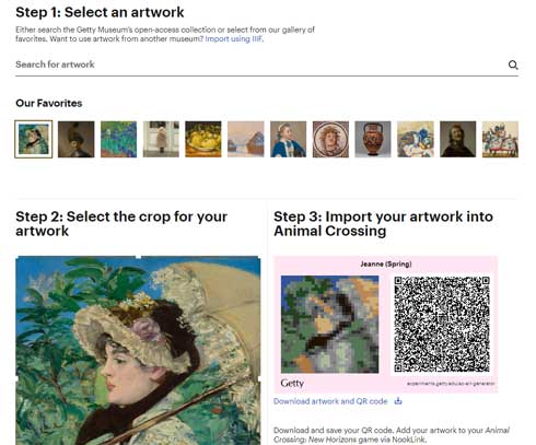 ゲティ美術館 絵画 あつまれ どうぶつの森 マイデザイン アート ジェネレーター