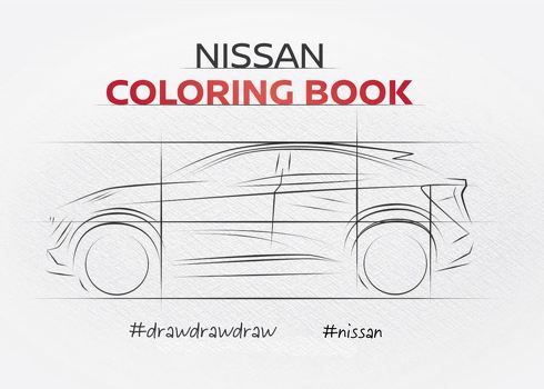 日産塗り絵 NISSAN COLORING BOOK