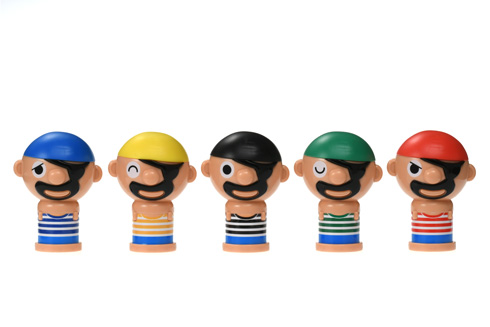 超飛び黒ひげ危機一発MAX5の黒ひげたち