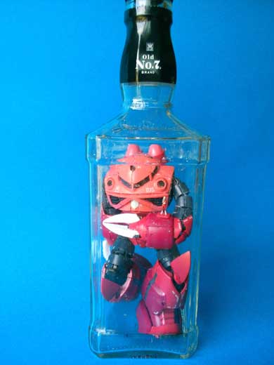 ボトルガンプラ プラモデル 瓶の中で 組み立て ボトルシップ りっしぃ