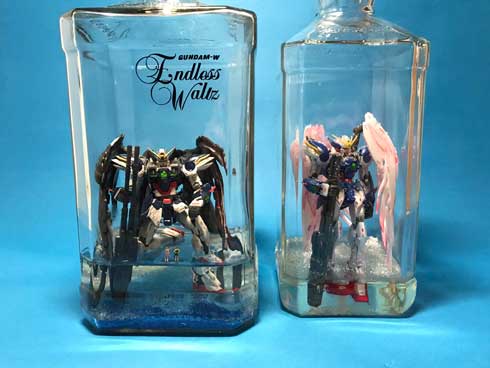 ボトルガンプラ プラモデル 瓶の中で 組み立て ボトルシップ りっしぃ