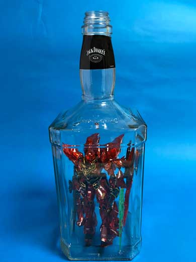 ボトルガンプラ プラモデル 瓶の中で 組み立て ボトルシップ りっしぃ
