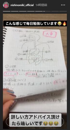 西野未姫 食生活アドバイザー 失恋 彼氏 振られた