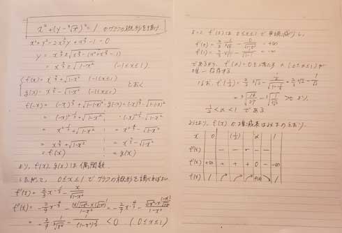 エプロン 謎の数式 奥さん 刺繍 増減表 グラフ 愛 夫婦