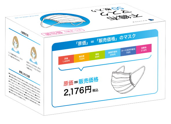 原価 マスク トリニティ 販売 利益