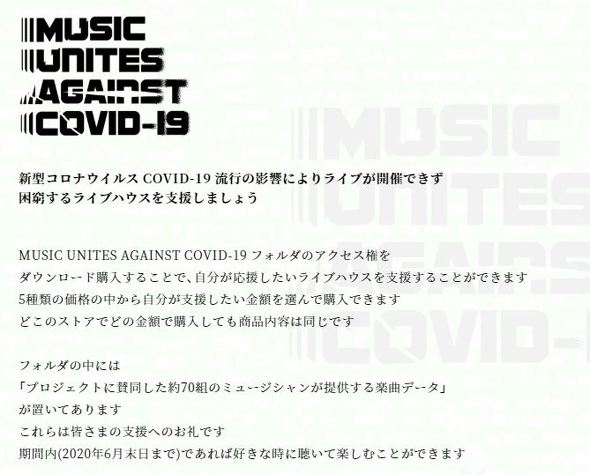 ライブハウスと資金援助