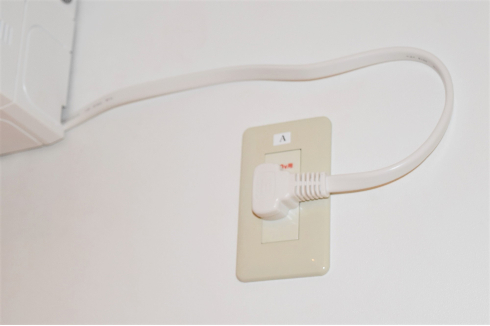 エアコンのスイッチオン