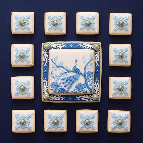 これがクッキー!? 美しいアイシングクッキーに「飾りタイルかと