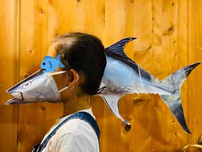 近畿大学 マスク マグロ マスクカバー おうち時間 工作