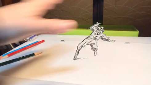 机で逃げ回る 作画忍者 アニメーション アニメーター 高橋優也