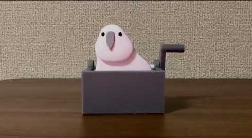 Party Parrot 作ってみた 手回し 自作 動く トリ オウム おみょ