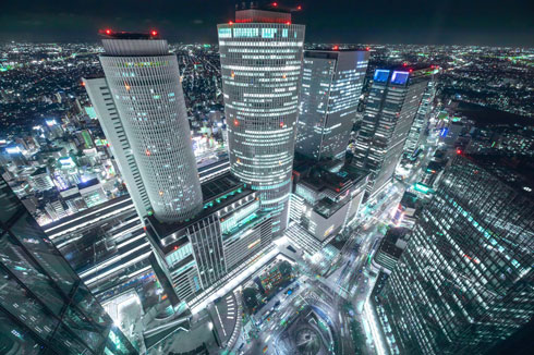 名古屋 攻殻機動隊 夜景 写真