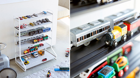 山崎実業レールトイミニカー収納
