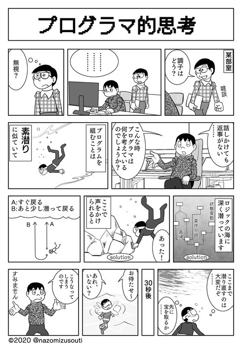 コードを書いてる人に話しかけても返事がない理由01