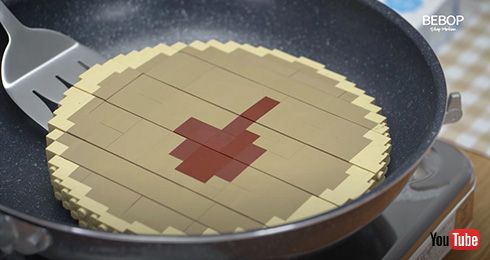 レゴパンケーキのストップモーション　優雅にパンケーキを焼く様子に「リアルだ」「かっこいい」
