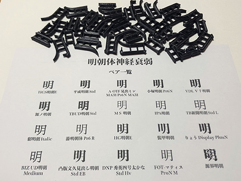 「正解を判定できない」「なくしても気付かない」　「明朝体神経衰弱」が精神修行みたいに難しい
