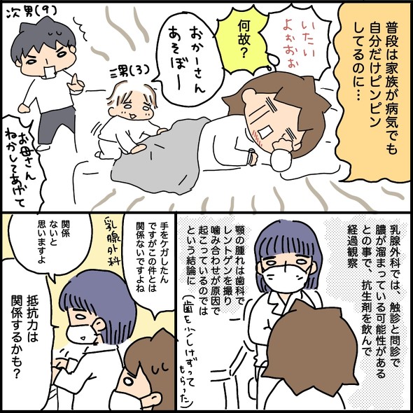 自粛期間中のケガ