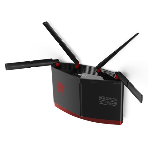 12ストリームWi-Fi 6（11ax）ルーター『NERVモデル』・スタンドなし斜め上から