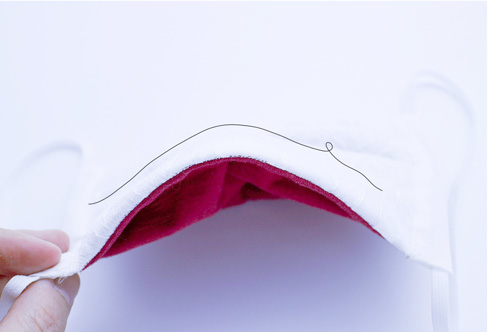 ノーズワイヤが入っている様子