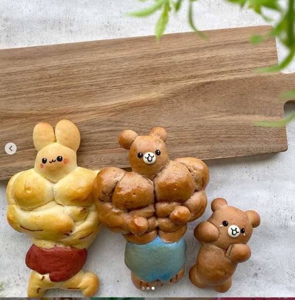 たのしいどうぶつランド 筋肉パン カメントツ うさぎ クマ