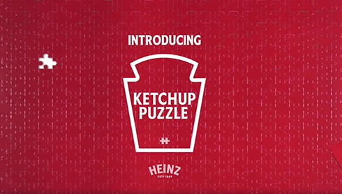 570ピースすべてケチャップ色　ハインツが絵柄のない赤一色パズルを作ってしまう