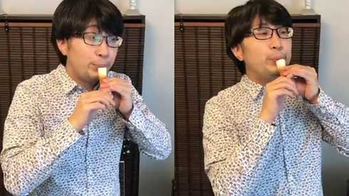 フルート奏者 多久潤一朗 ちくわ 吹き方講座 シュール 演奏 動画