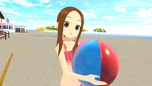 VRアニメ『からかい上手の高木さん』が販売開始　ビーチボールや缶入れで高木さんがからかってくれる