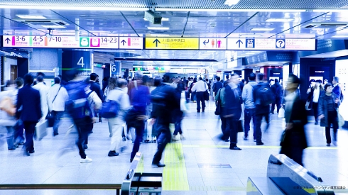 東京駅 COVID-19 在宅ワーク