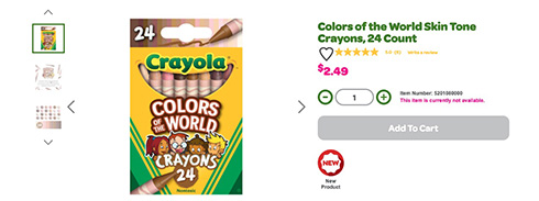 米クレヨラが24色の肌色クレヨンを発売　10種類のアーモンド色など区別しやすい色名を採用