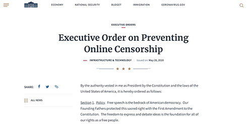 「復古的かつ政治的なやり口」「ネットの発言と自由な未来を脅かす」　Twitter、トランプ大統領による大統領令を批判