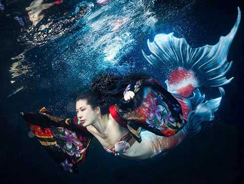 人魚 尻尾 泳ぐ シーラカンス 関西人魚会 マーメイド ステキ 美しい