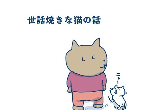 ここで食べたいと主張する猫ちゃん