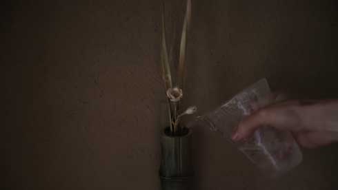 落語 竹の水仙 再現 作品 水 花 咲く 木 彫刻 大竹亮峯
