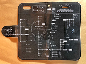 Twitterに姿を見せたロマンチックでSFな世界観のスマホケース　「銀河鉄道の路線図」がすてきすぎる